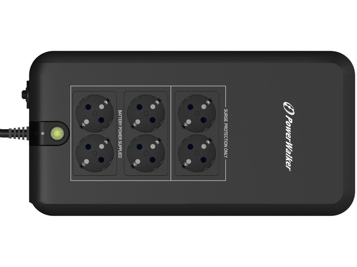 BlueWalker PW UPS VFD 800 APFC Schuko UPS och UPS-batteri