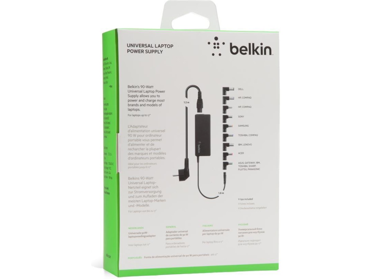 Belkin Universal AC DC Adapter 90W Batteri och laddare Komplett.se