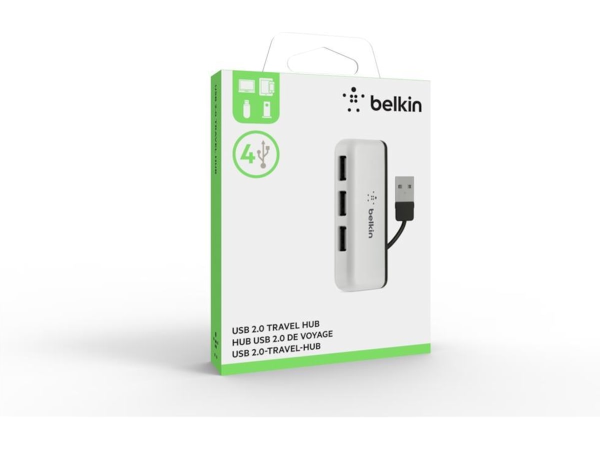 Belkin 4 port Travel-HUB Dockningsstation och USB-hub