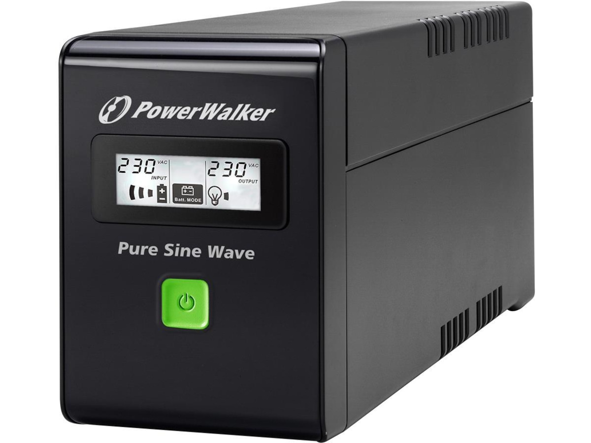BlueWalker PW UPS VI 800 SW Schuko UPS och UPS-batteri