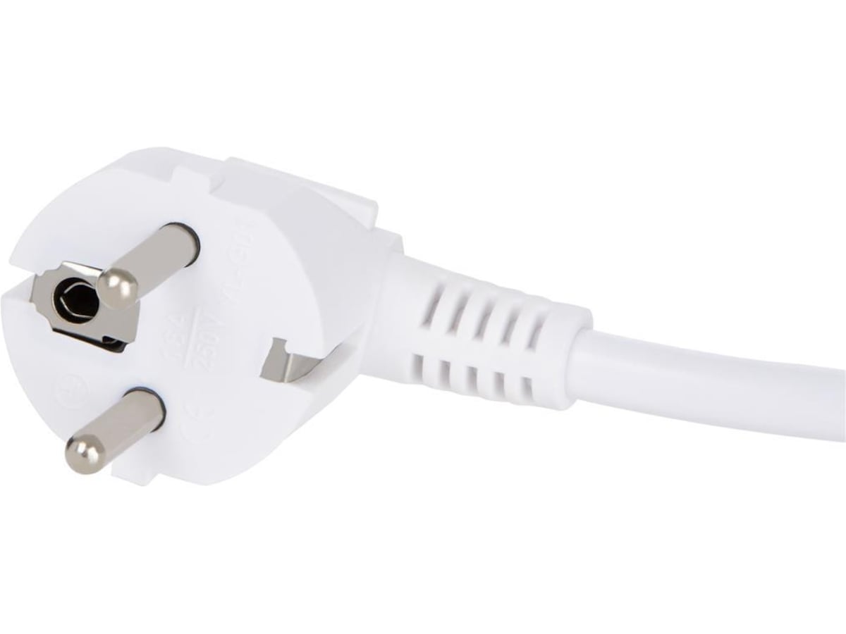 Grenuttag 6 x uttag 1,5m (vit) Förlängningskabel & förgrening