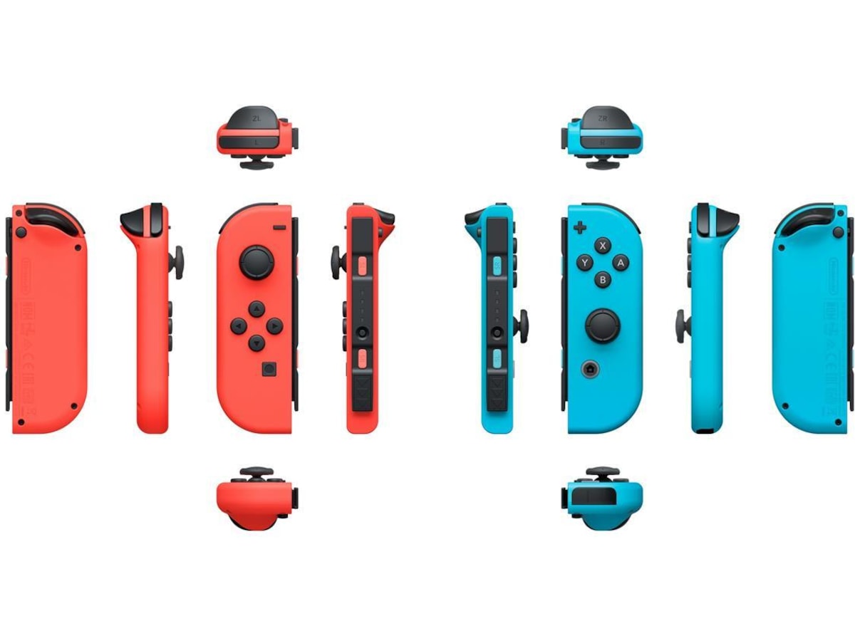 Nintendo Switch Joy-Con (Neon Red/Neon Blue) Tillbehör till spelkonsoler