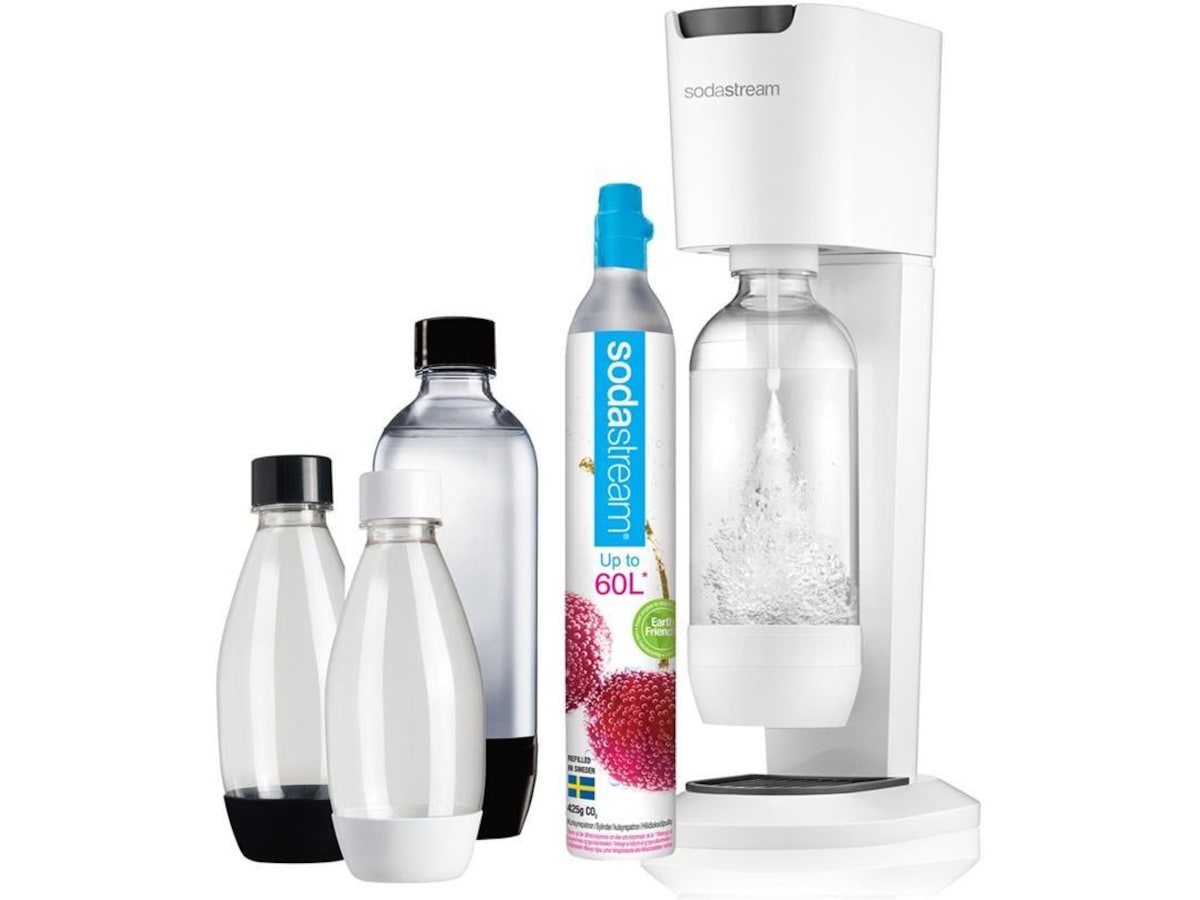 Sodastream Genesis Vit Grå Mega Pack Sodamaskiner Komplett.se