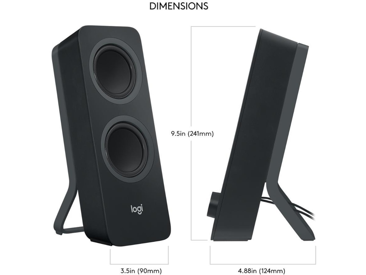 Logitech Z207 Trådlösa PC Högtalare 2.0 Högtalare