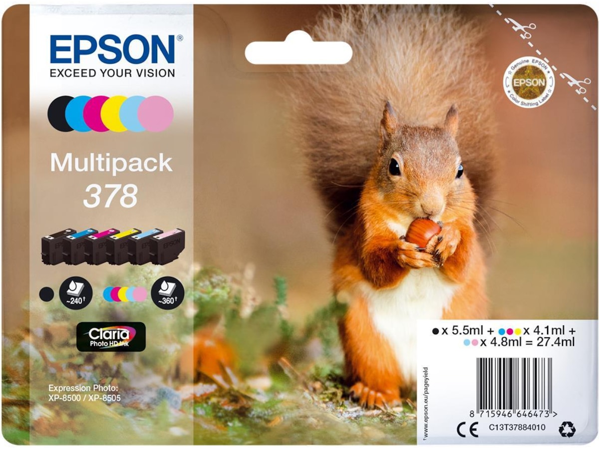 Epson Bläck 378 Multipack Bläckpatron