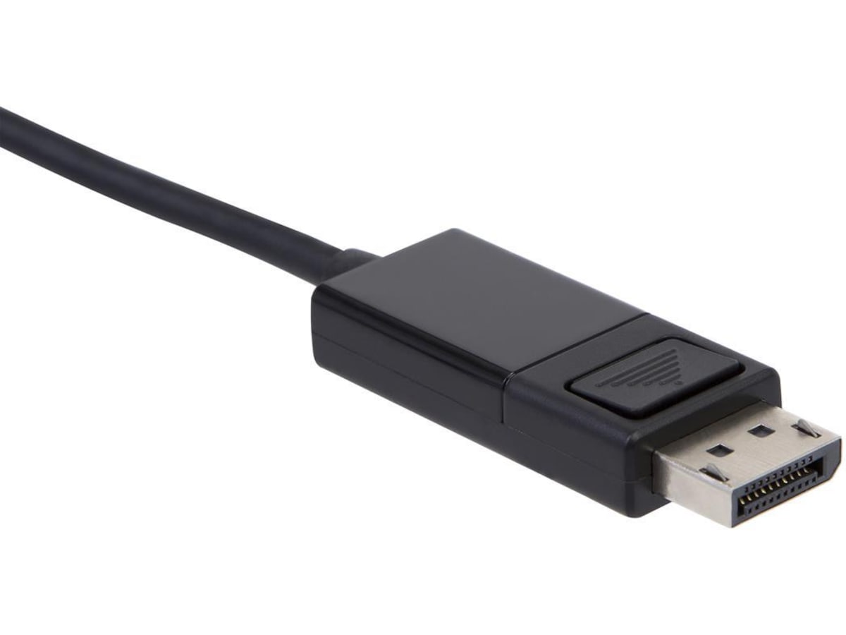 USB-C till Displayport kabel 2m (svart) Skärmkablar