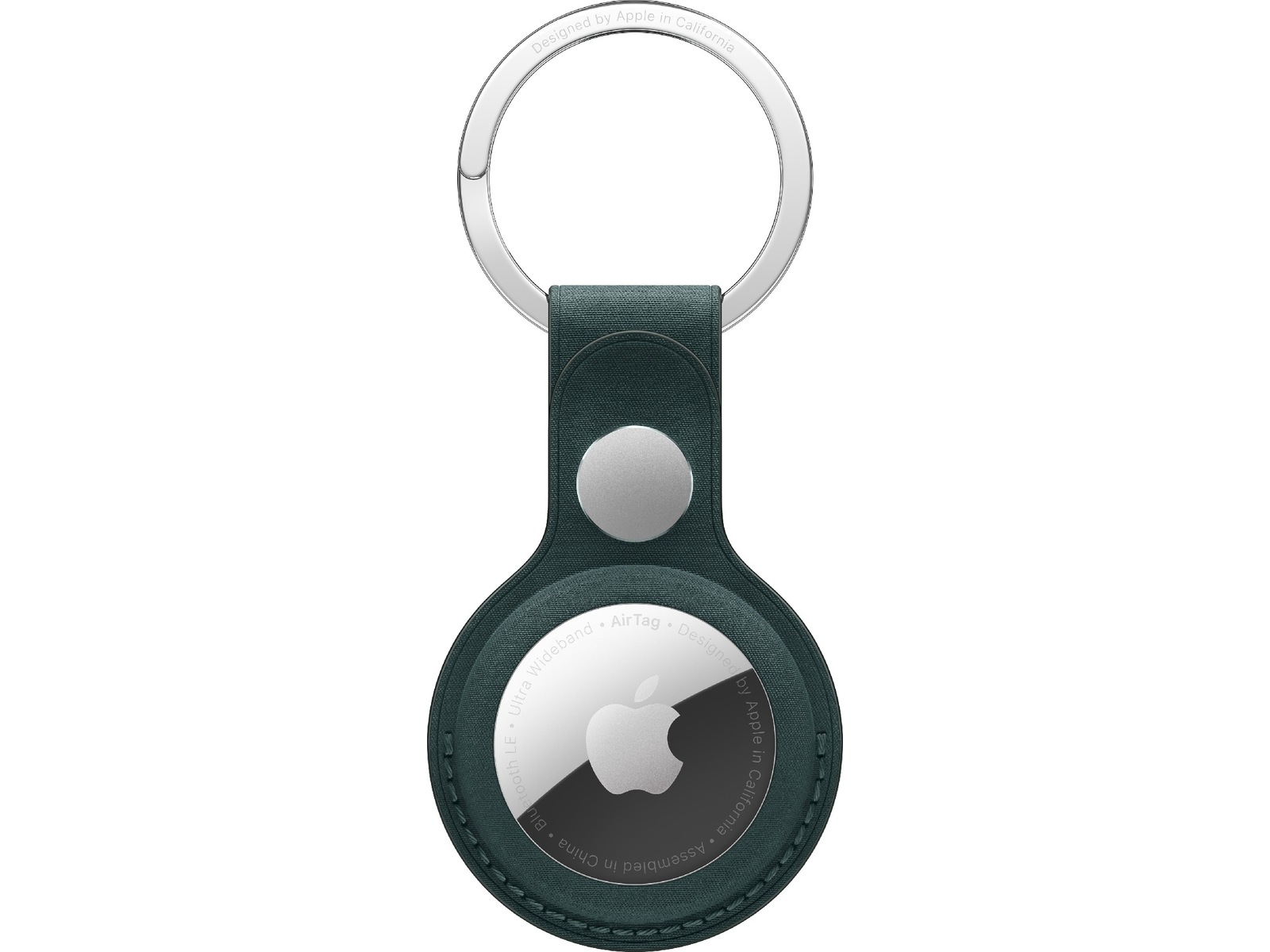 Apple AirTag FineWoven-nyckelring (mörkgrön) Bluetooth tracker & GPS