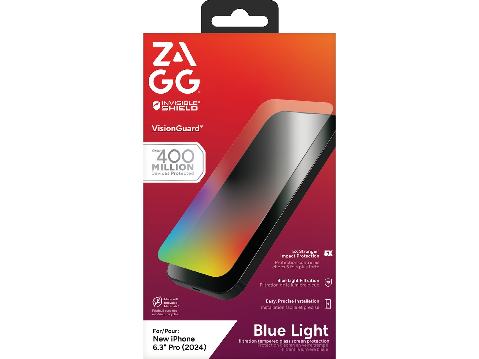 InvisibleShield Glass Elite VisionGuard iPhone 16 Pro Skärmskydd Skärmskydd mobiltelefon