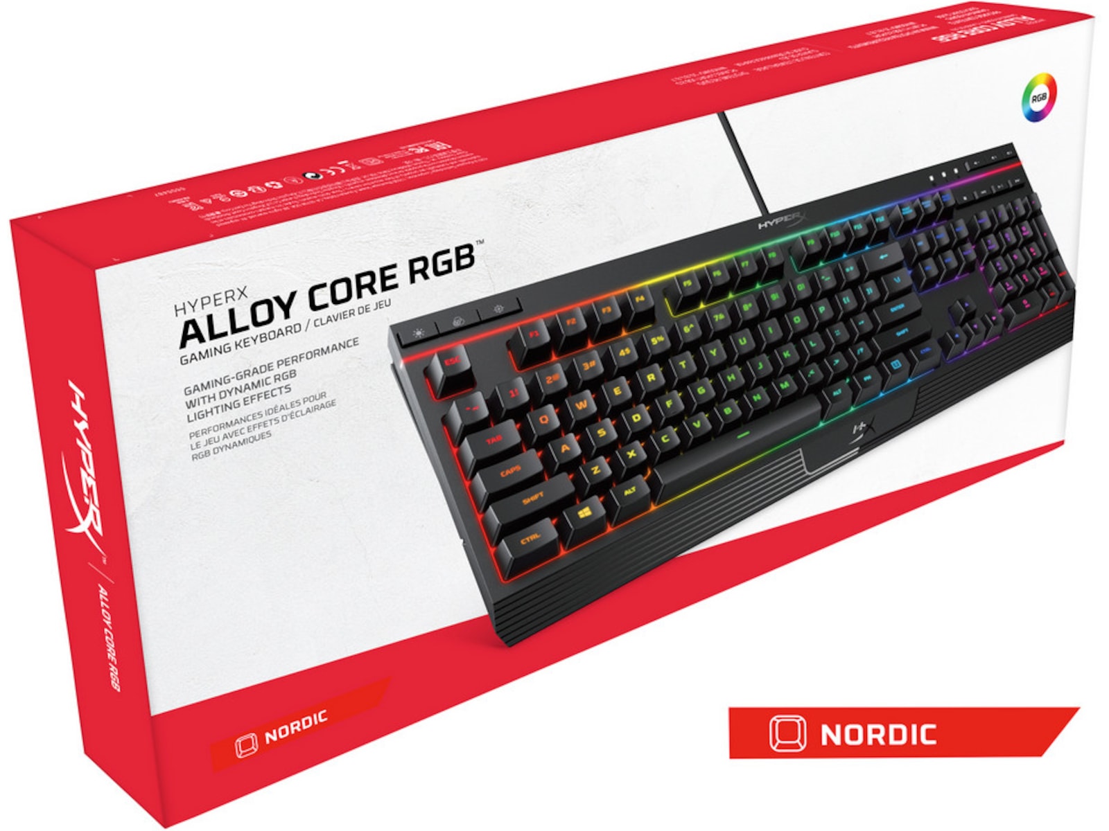 HyperX Alloy Core RGB Gamingtangentbord (svart) Gamingtangentbord