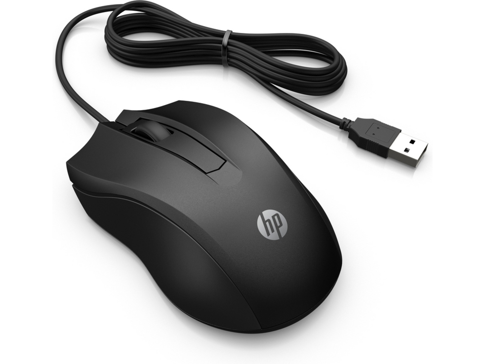 HP 100 trådbunden mus (svart) Mus