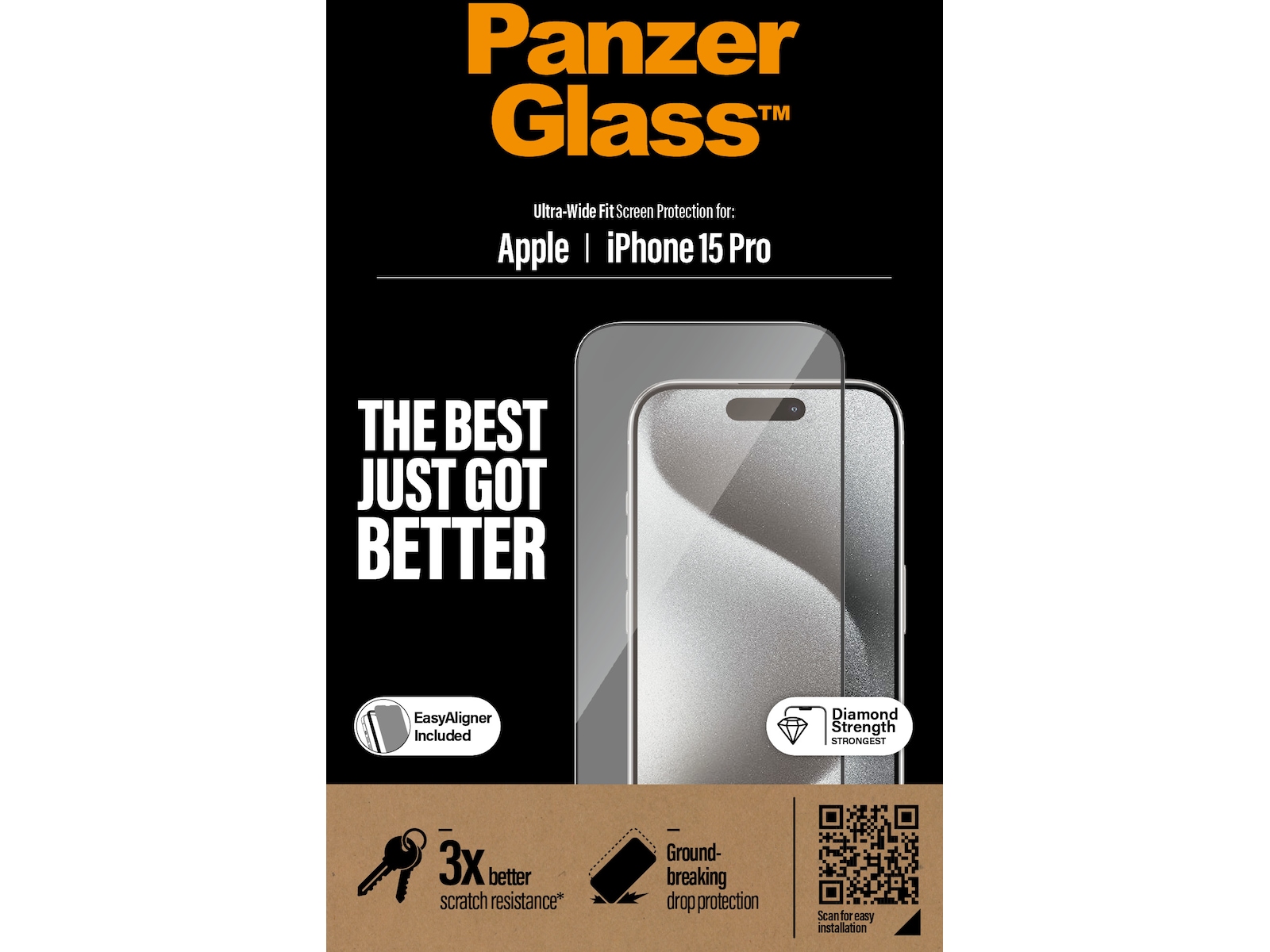 Panzerglass iPhone 15 Pro Skärmskydd Skärmskydd mobiltelefon