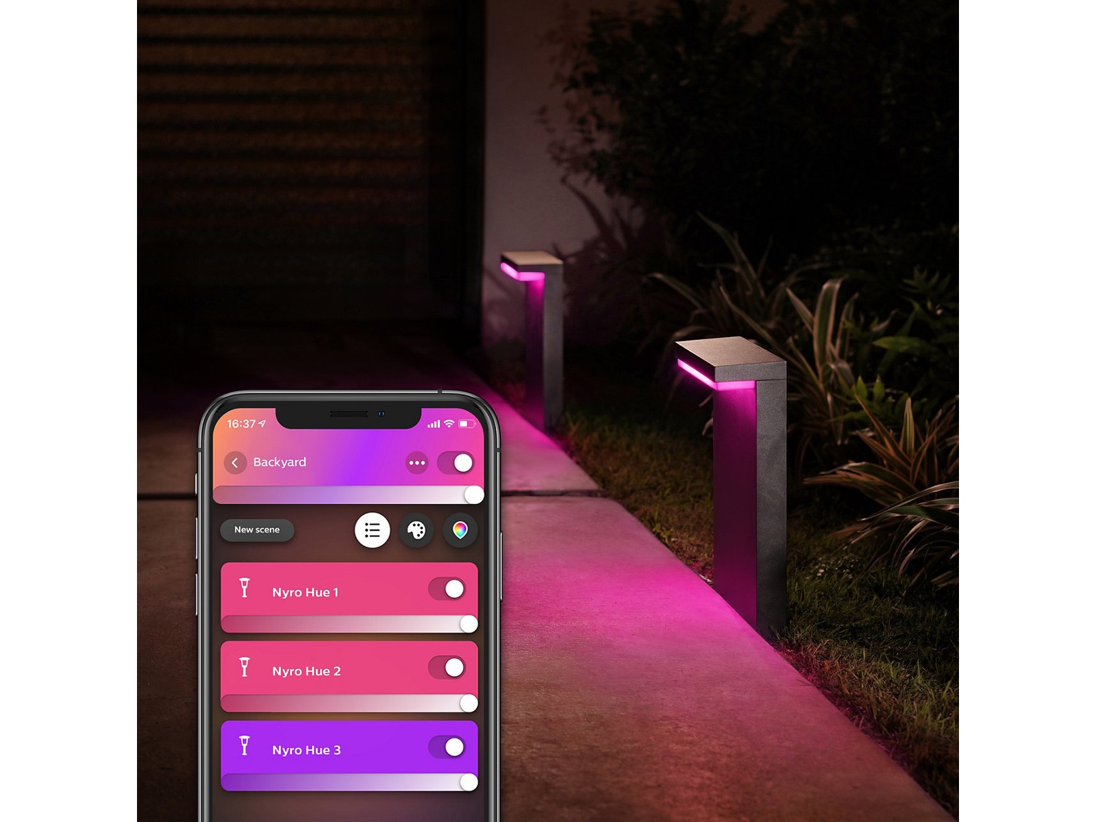 Philips Hue Nyro piedestal för utomhusbruk Golvlampa