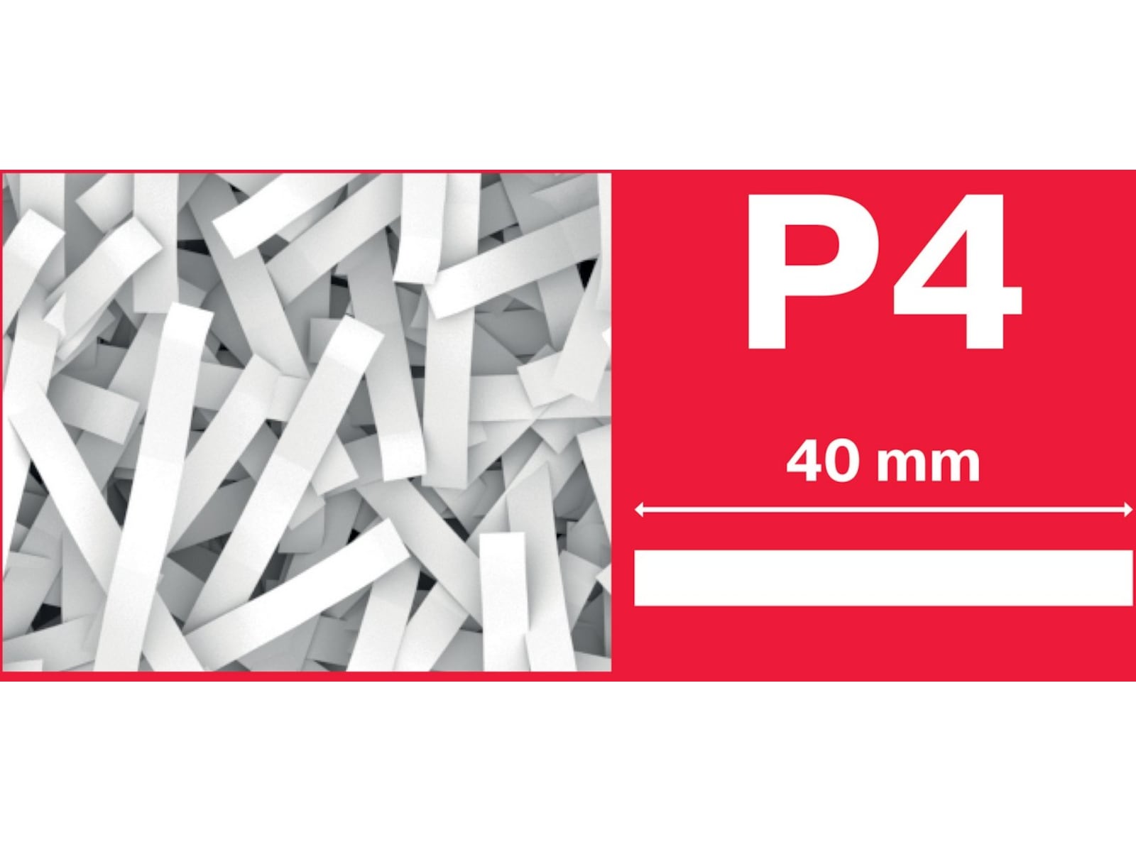 Rexel Shredder ProMax QS RSX1035 korsskärning P4 Dokumentförstörare