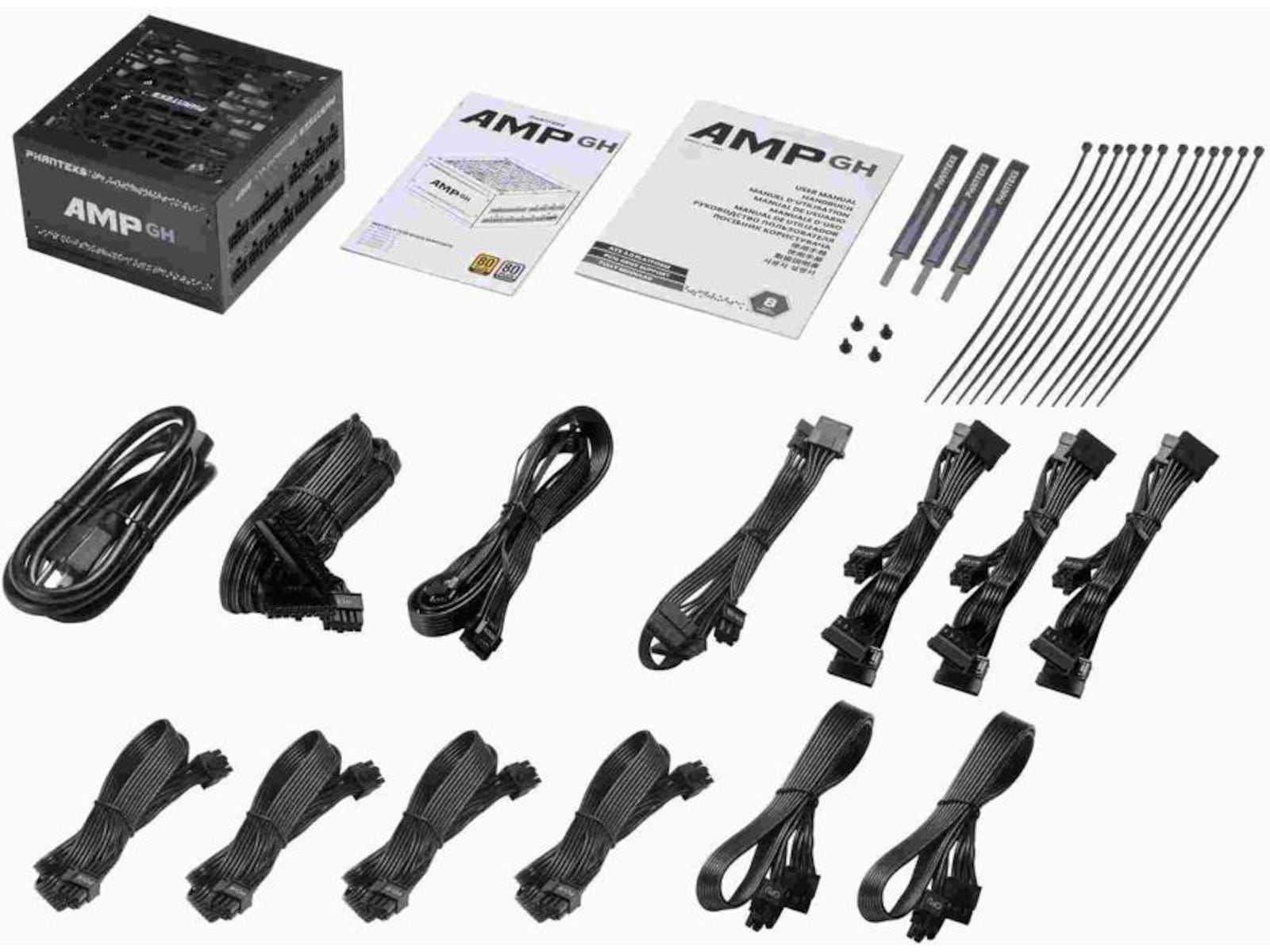 Phanteks AMP GH Komplett Edition 1200W 80+ Platinum PSU Nätaggregat