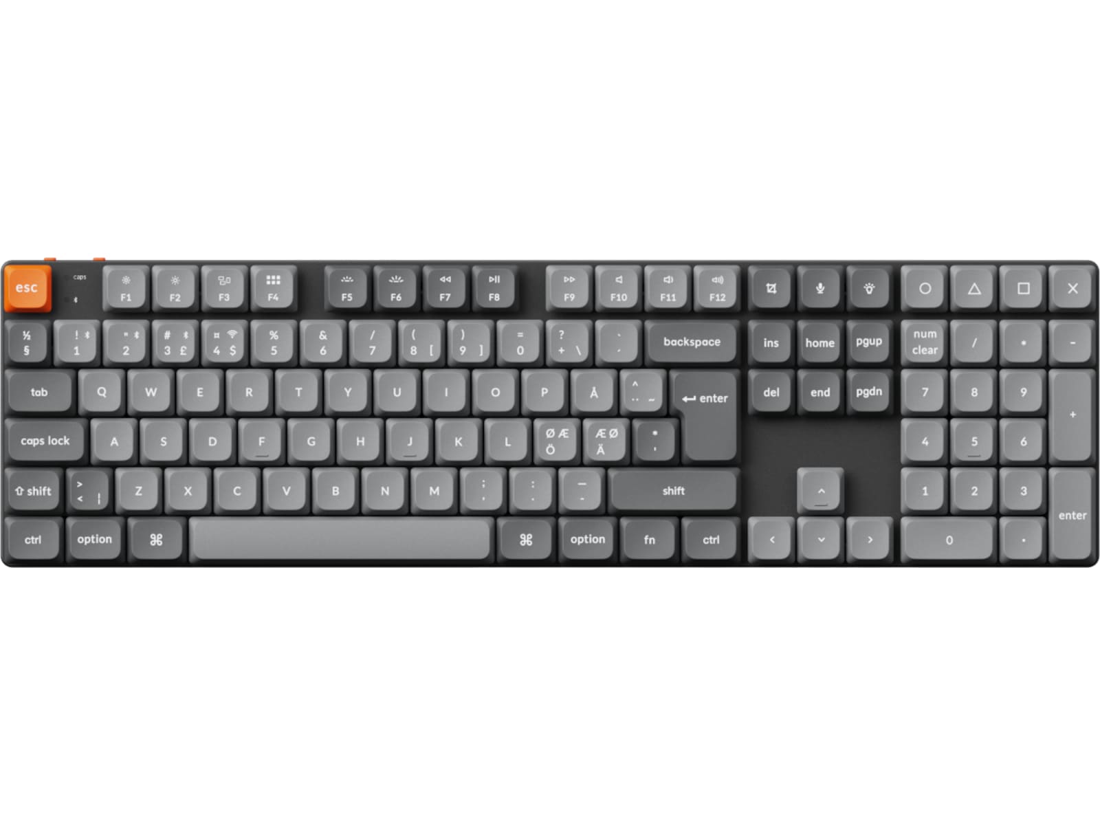 Keychron K5 MAX QMK/VIA Gateron Red trådlöst gamingtangentbord Gamingtangentbord