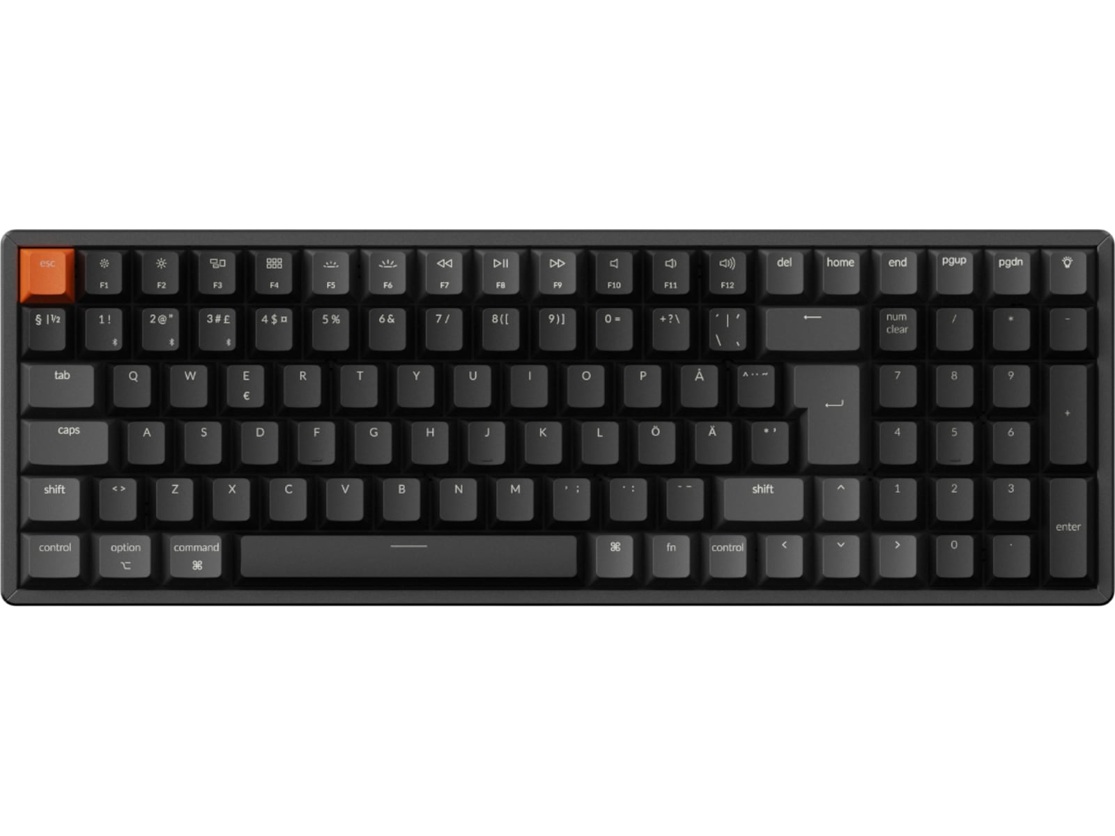 Keychron K4 V3 RGB Aluminium Hot Swap QMK Super Red Switch trådlös tangentbord Gamingtangentbord