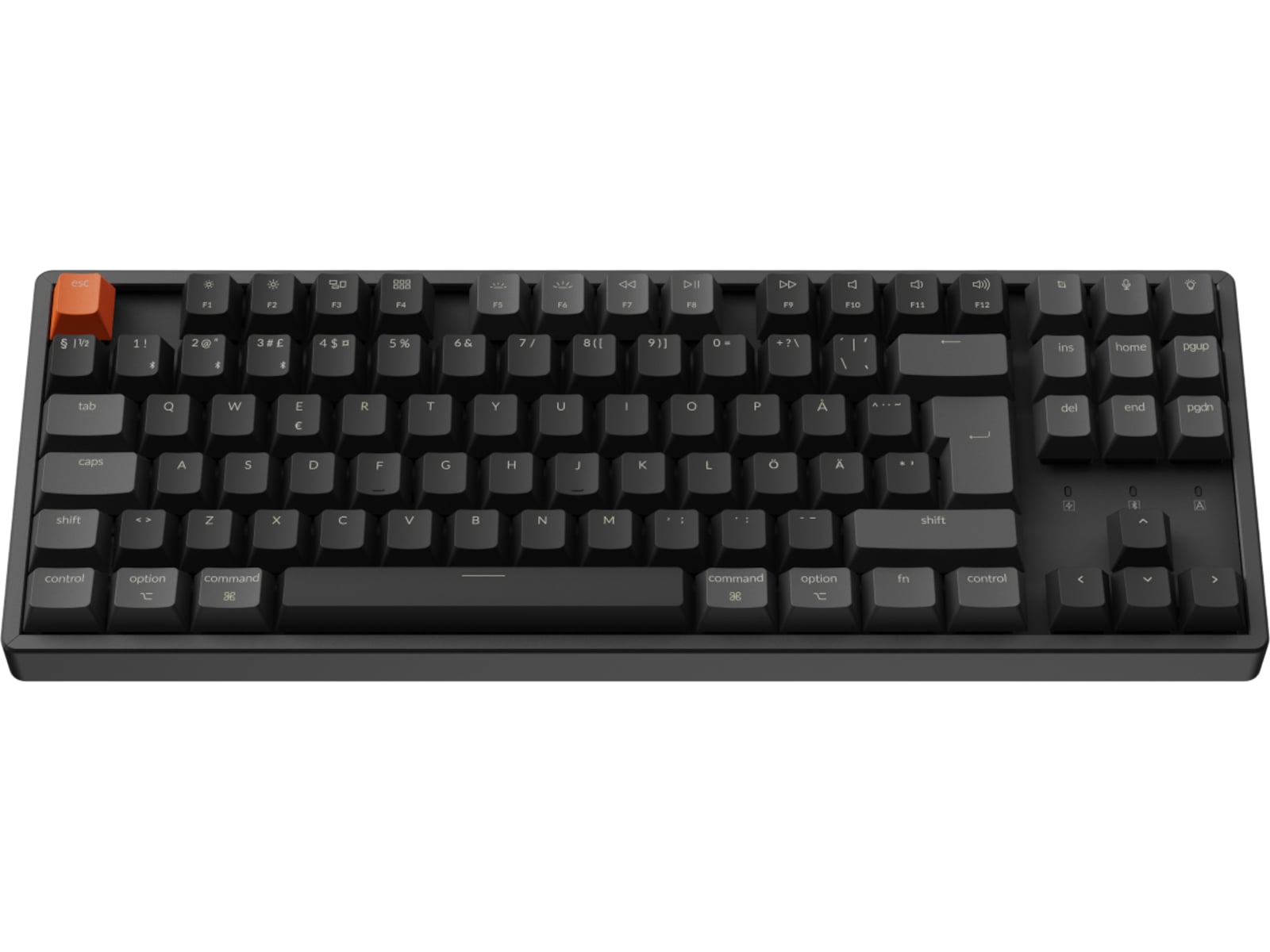 Keychron K8 V2 RGB Aluminium Hot Swap QMK Super Red trådlös tangentbord Gamingtangentbord