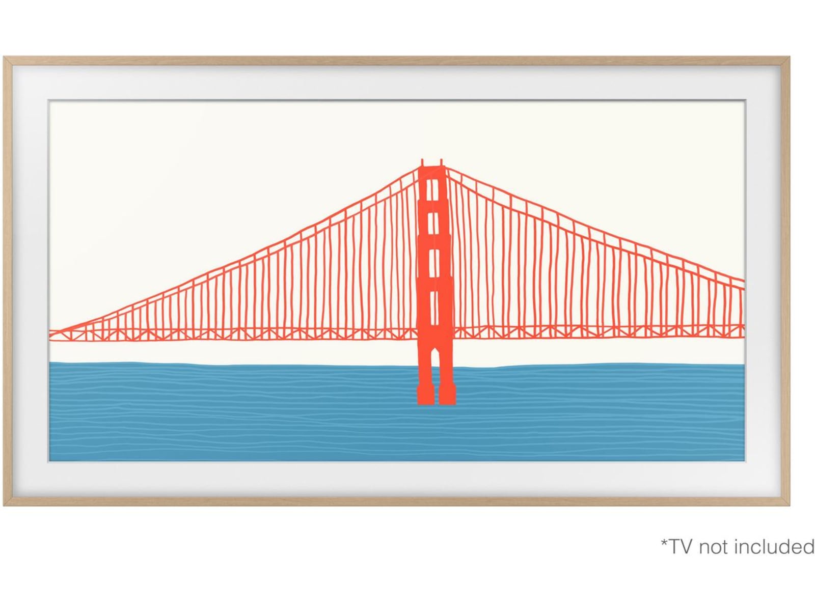 Samsung 85" ram till The Frame (2021-2024, teak) TV-ram & tillbehör