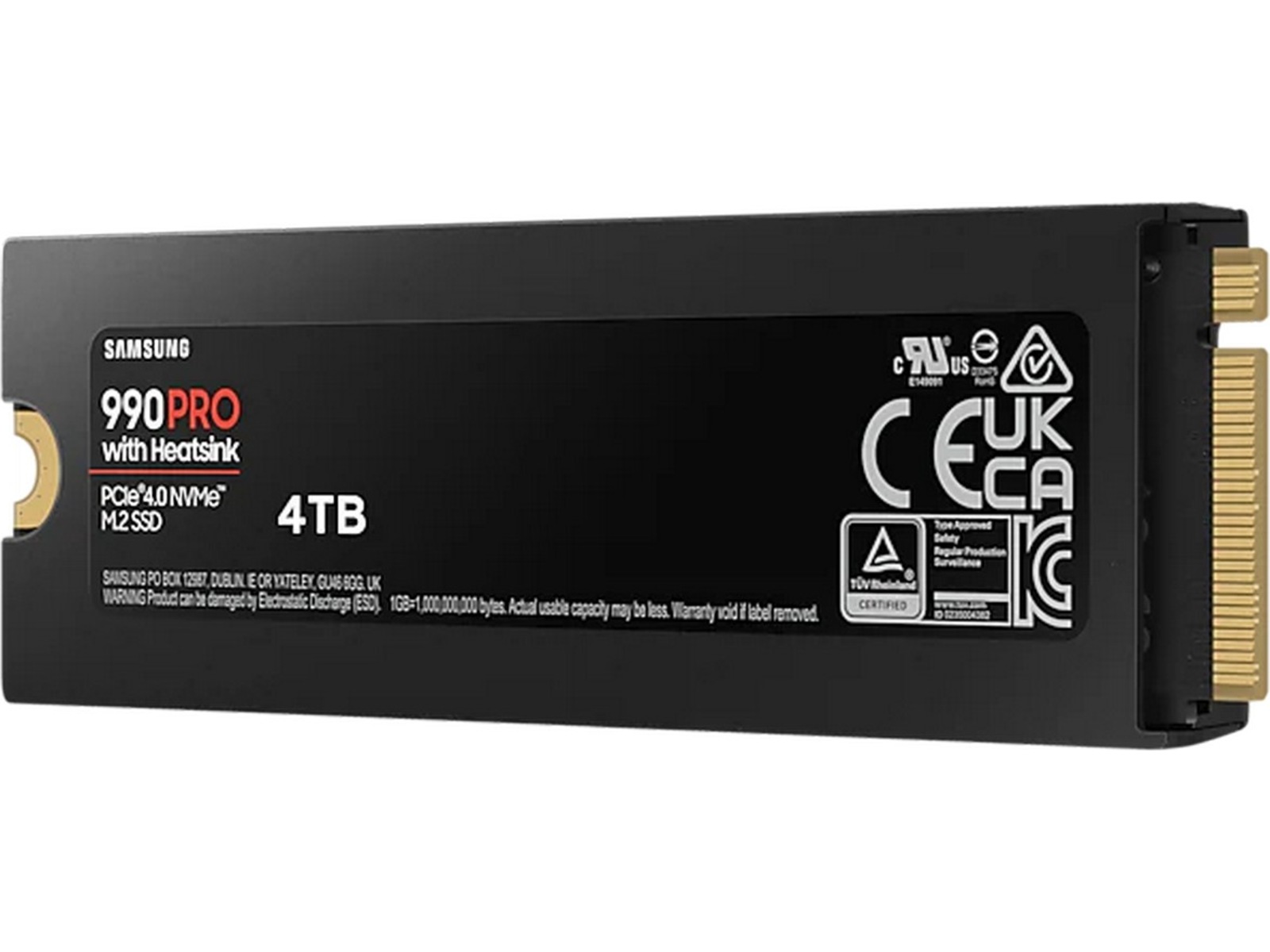 Samsung 990 PRO NVMe M.2 SSD Heatsink 4TB SSD M.2