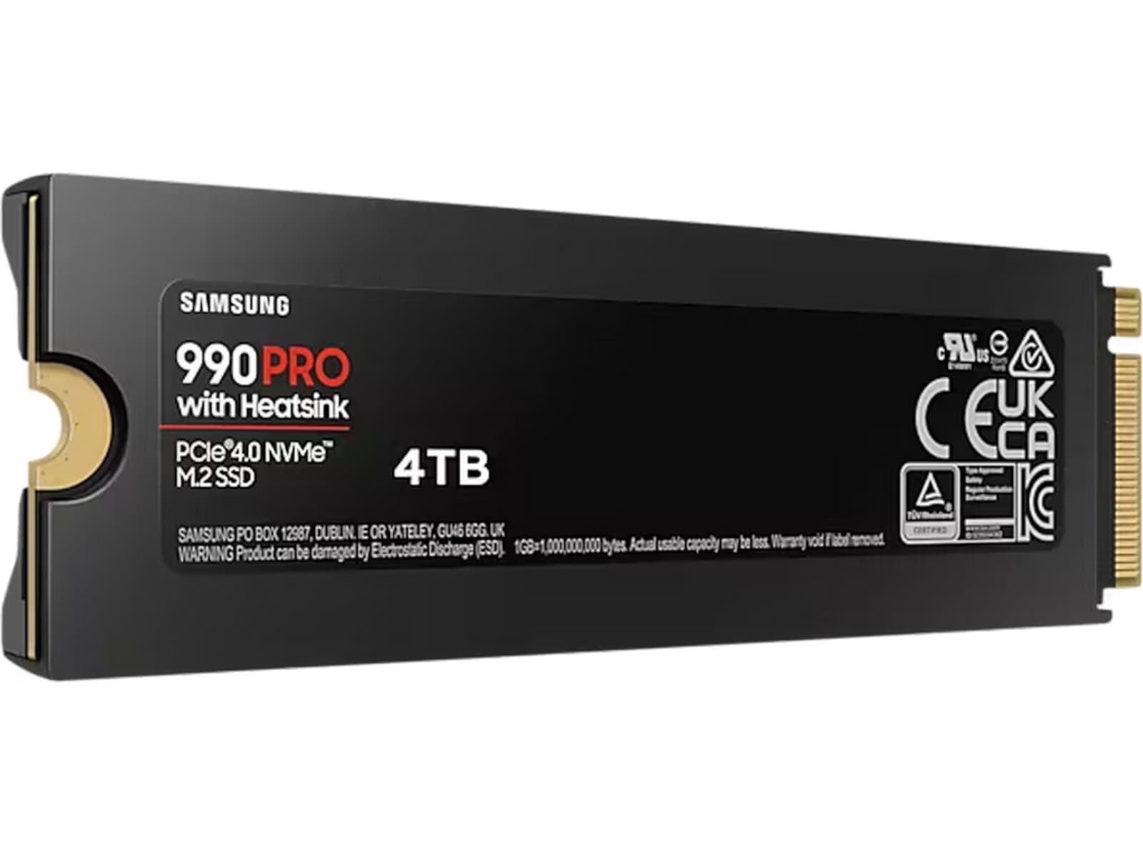 Samsung 990 PRO NVMe M.2 SSD Heatsink 4TB SSD M.2