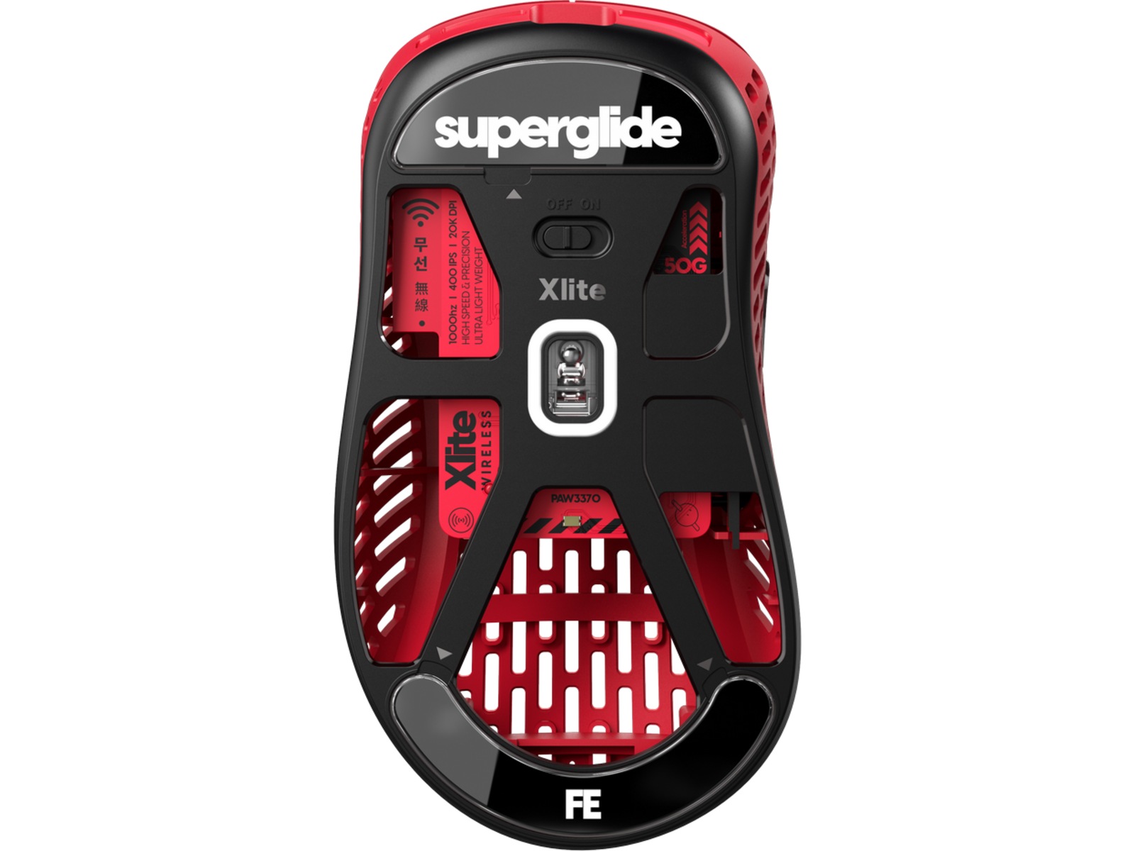Pulsar Superglide Type-C Xlite Series (svart) Tillbehör till gaming tangentbord och mus