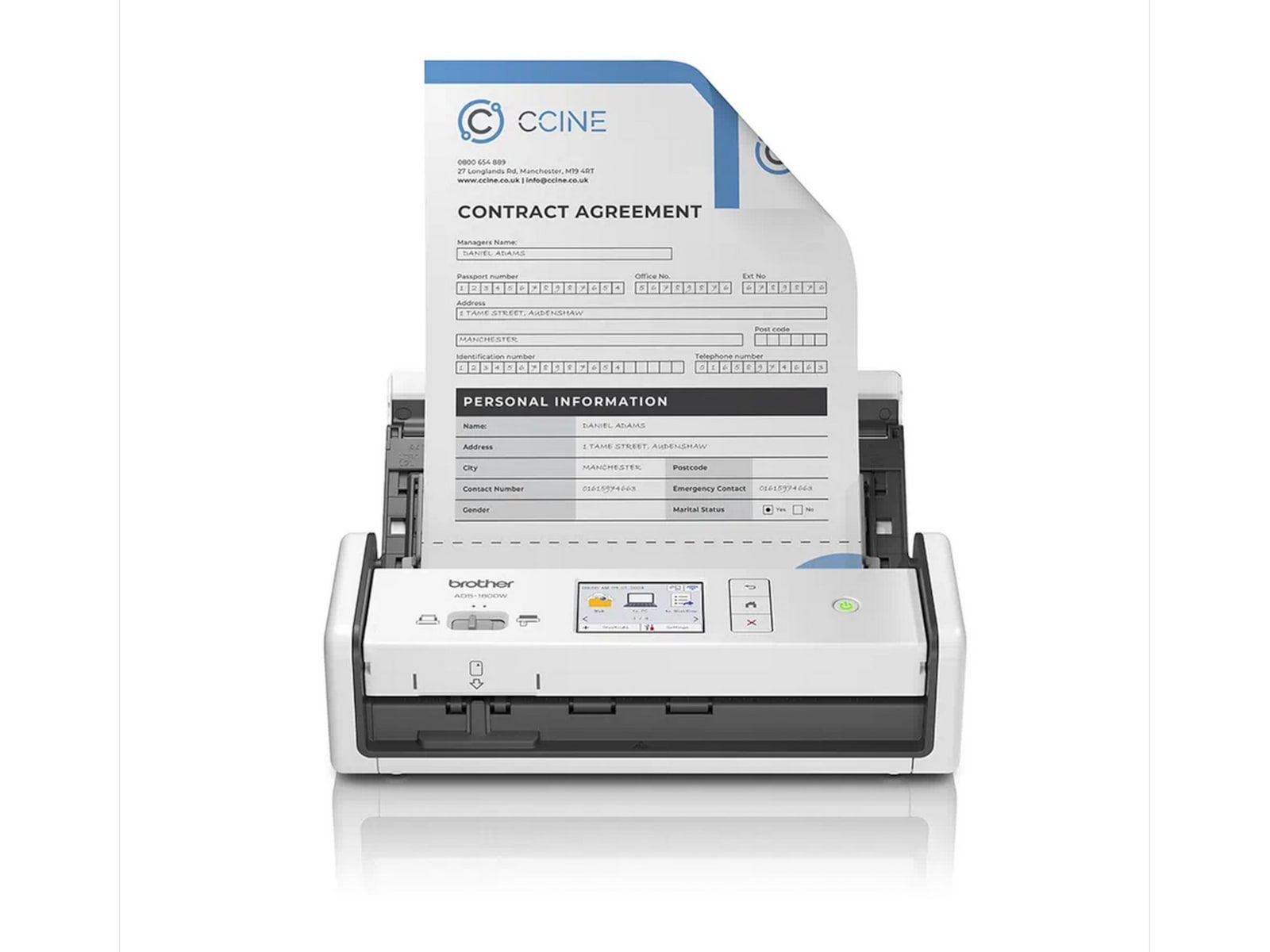 Brother ADS1800W dokumentskanner Skanner