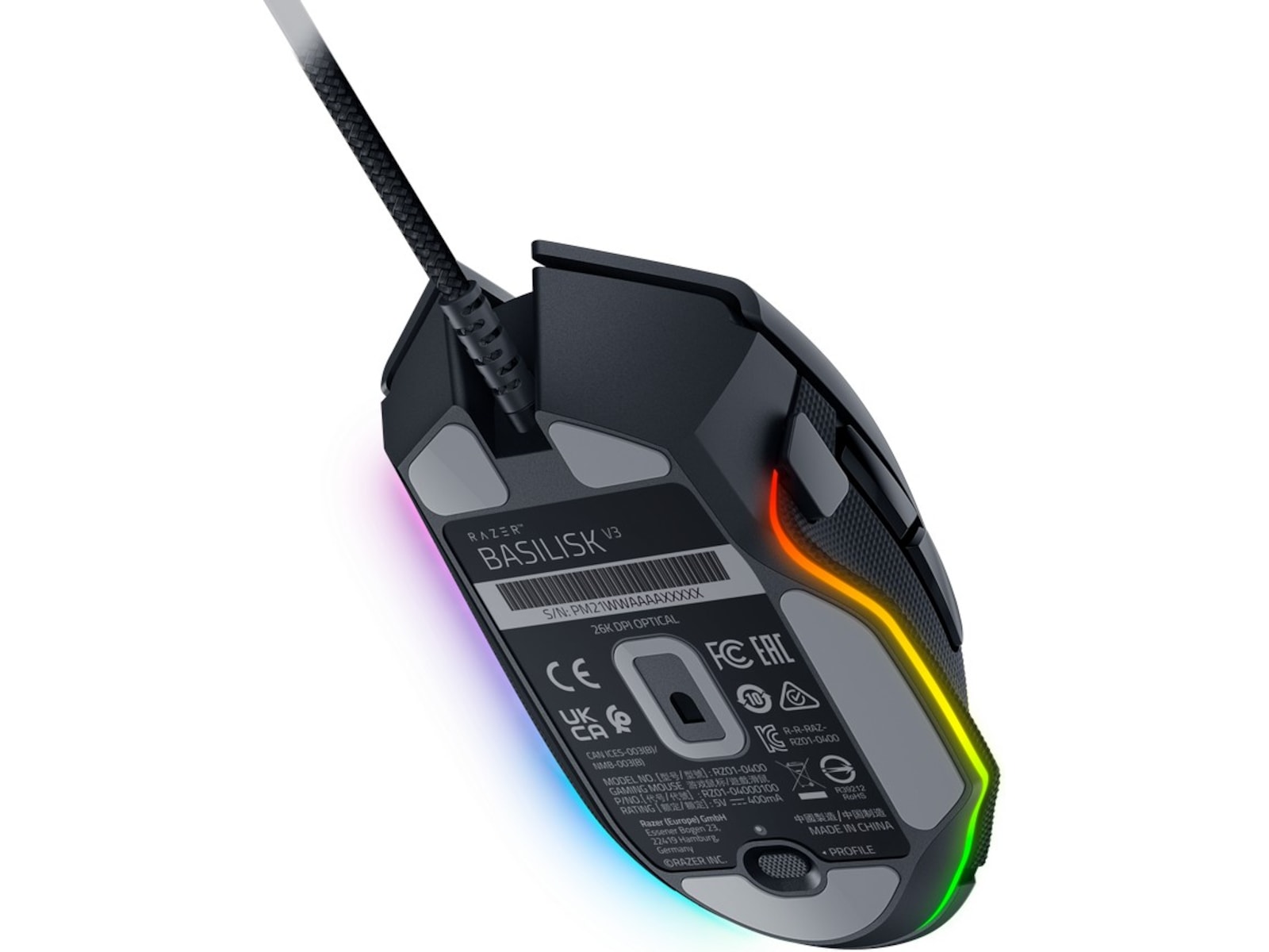 Razer Basilisk V3 Gamingmus (svart) Gamingmus