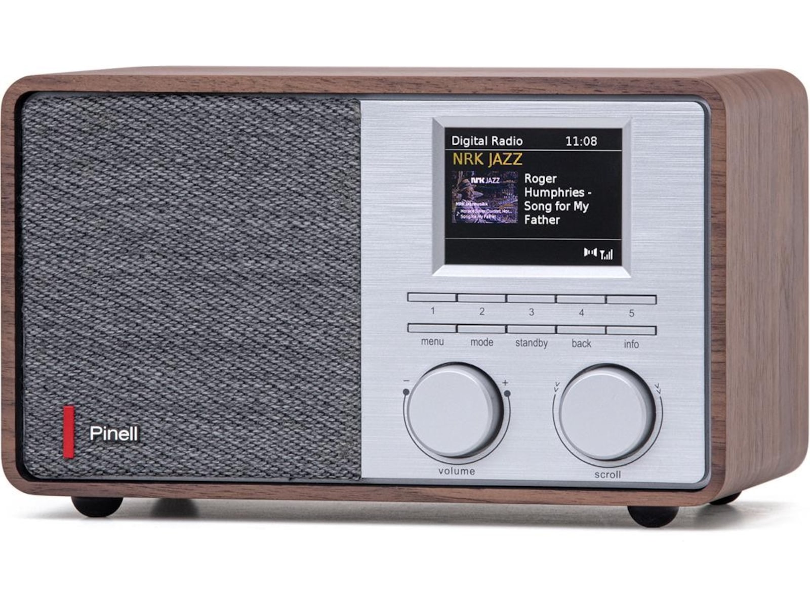 Pinell Supersound 201 (valnöt) Radio & musikspelare