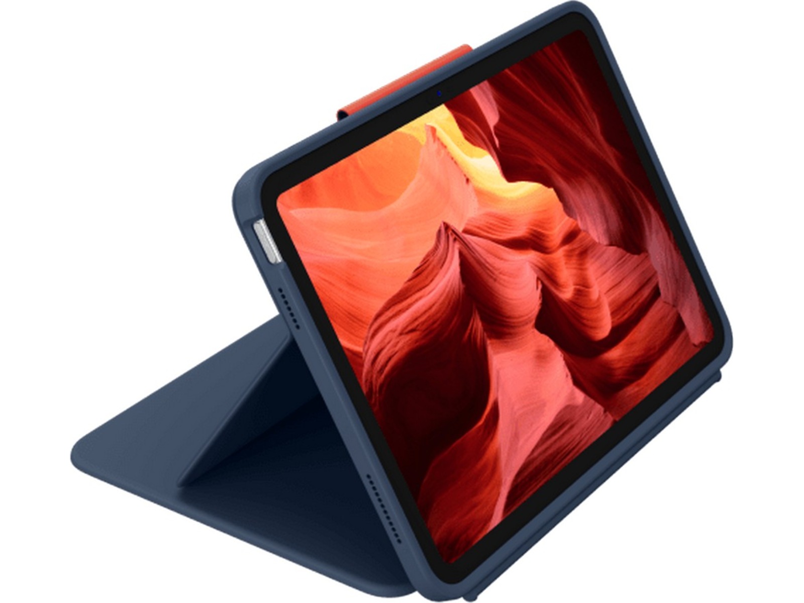 Logitech iPad 10,9" / 11" Rugged Combo 4 Tangentbordsfodral (blå) Tangentbord och pennor