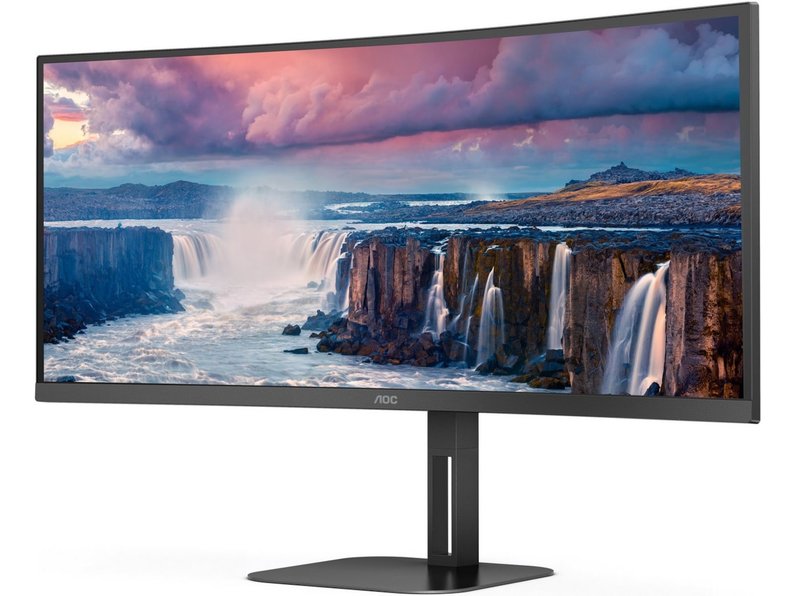 AOC 34" curved skärm CU34V5C/BK/23 Bildskärmar