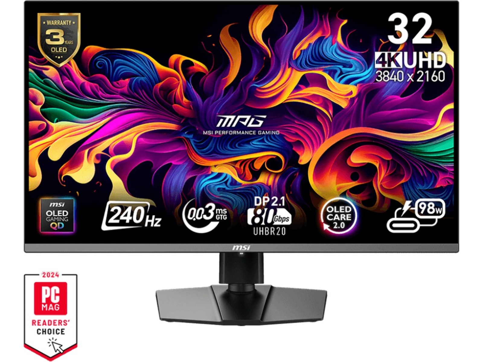 MSI 32" 4K gamingskärm 322URX Gamingskärmar
