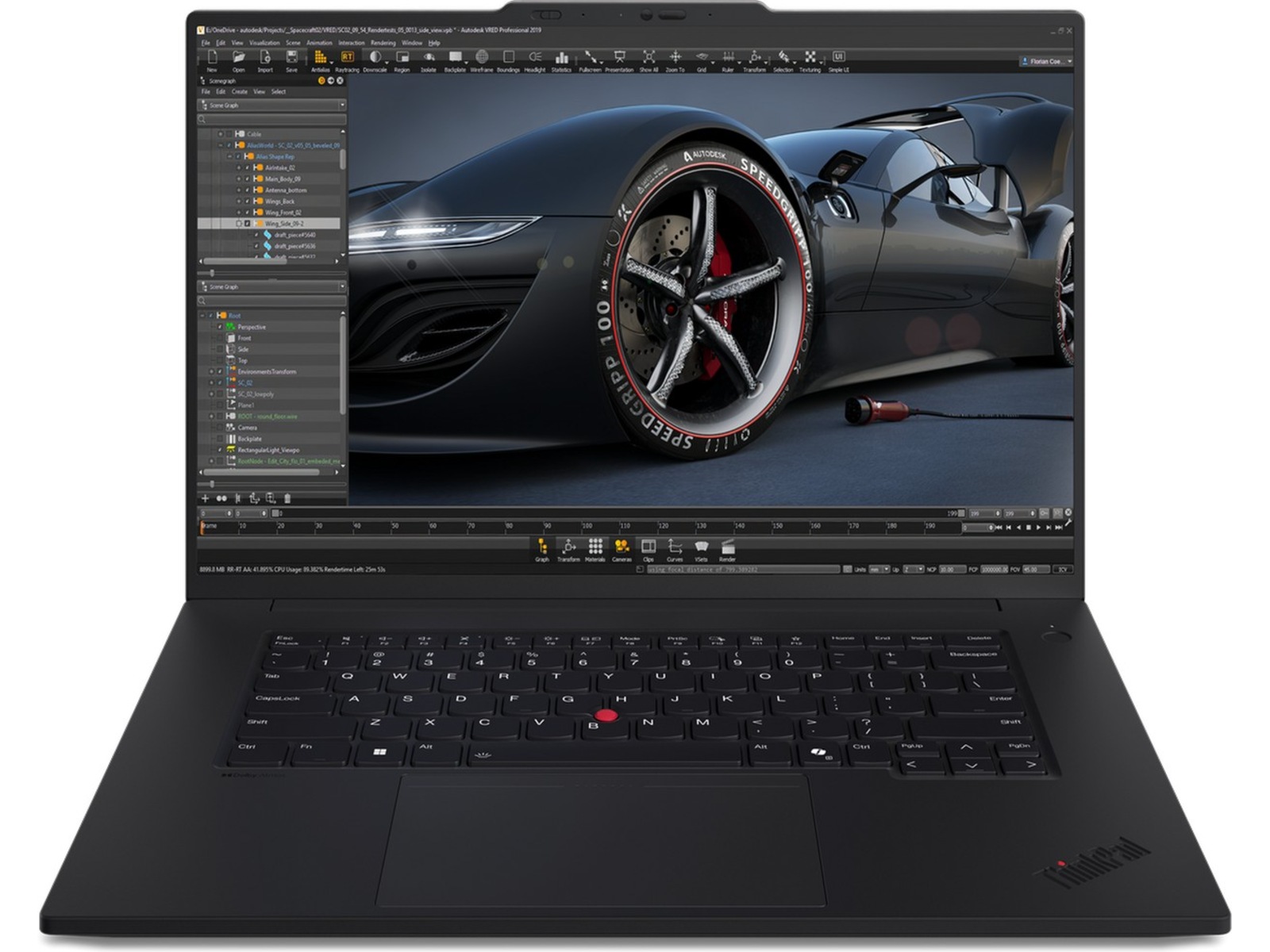 Lenovo ThinkPad P1 G7 16" Workstation WQXGA -B-Grade Demo bärbara datorer