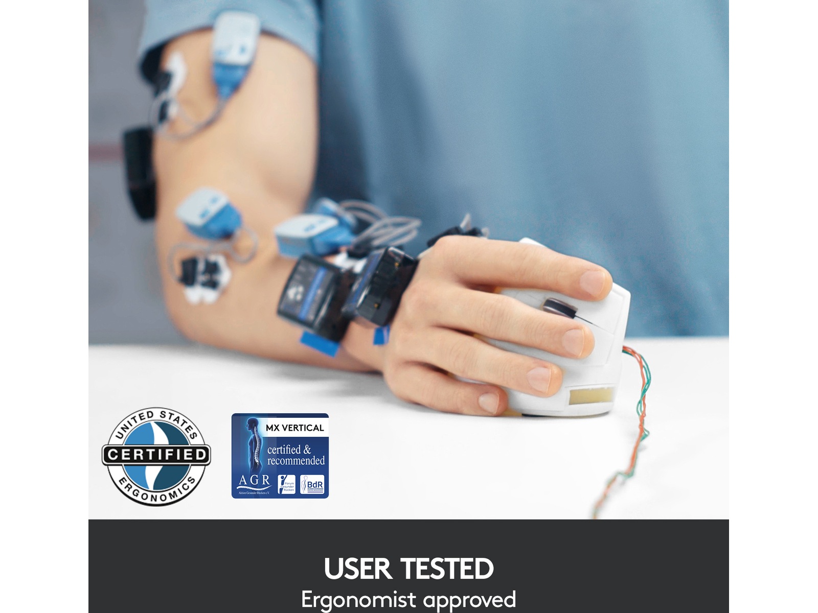 Logitech MX Vertical Trådlös Bluetooth Mus Ergonomi