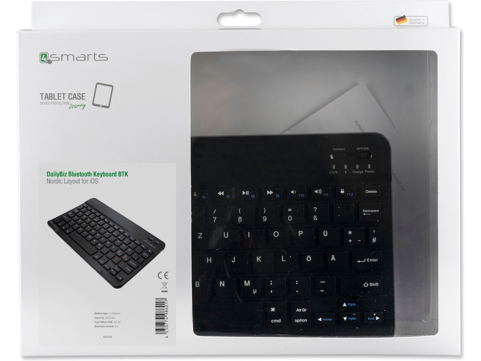 4smarts DailyBiz BT iOS Keyboard Tangentbord och pennor