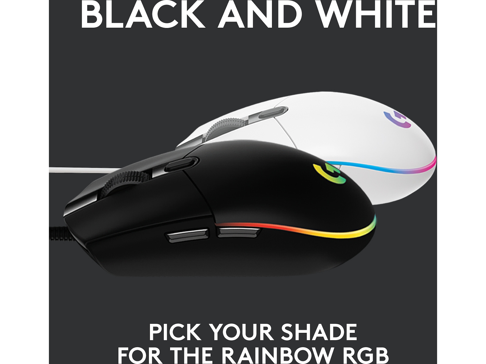 Logitech G203 Lightsync Gamingmus (svart) Gamingmus