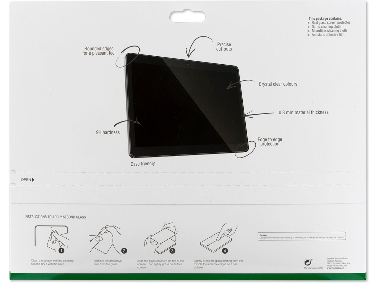 4smarts Galaxy Tab Active 3 Skärmskydd Skärmskydd surfplattor