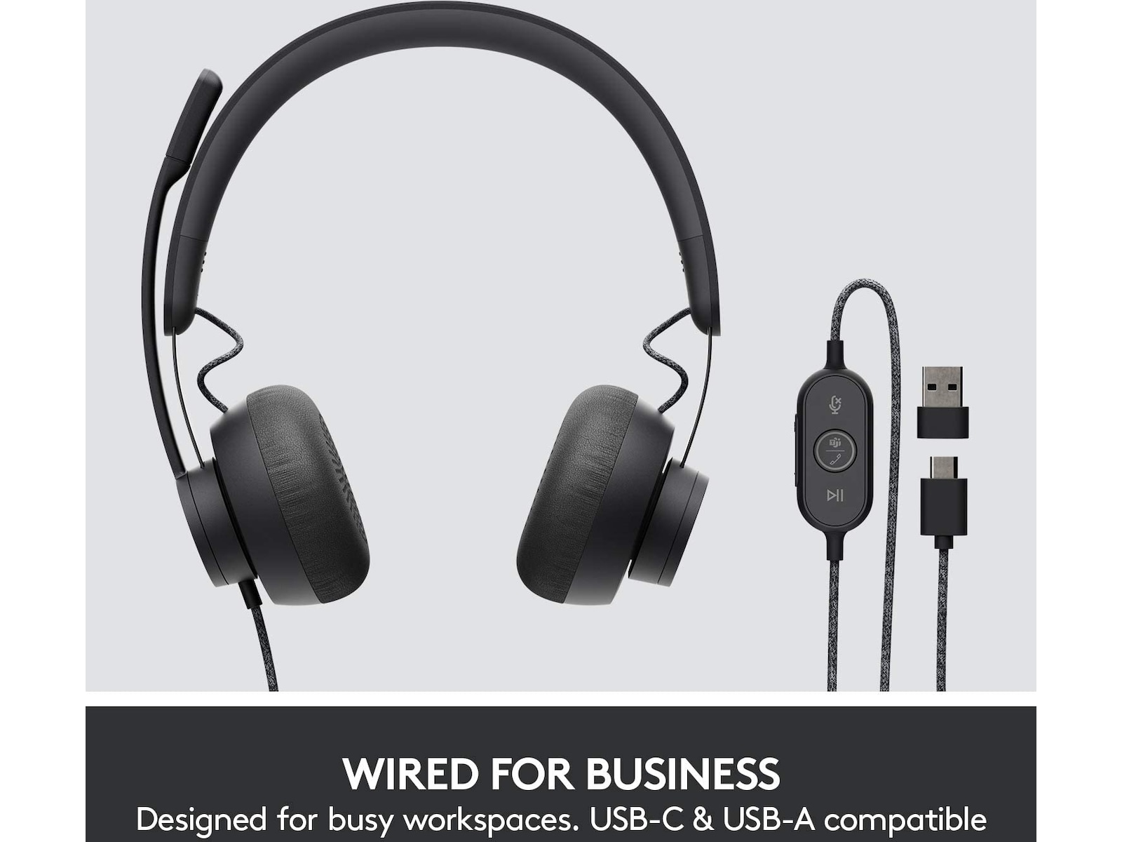 Logitech Zone Wired headset Graphite Headset