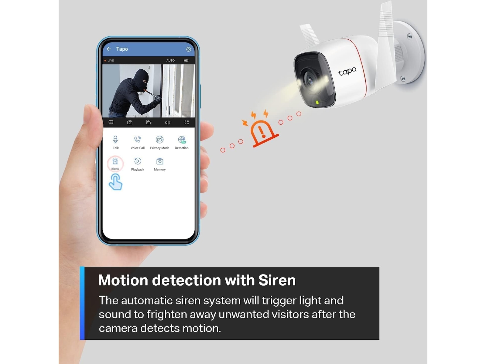 TP-Link Tapo C310 WiFi Camera Outdoor (vit) Övervakningskamera
