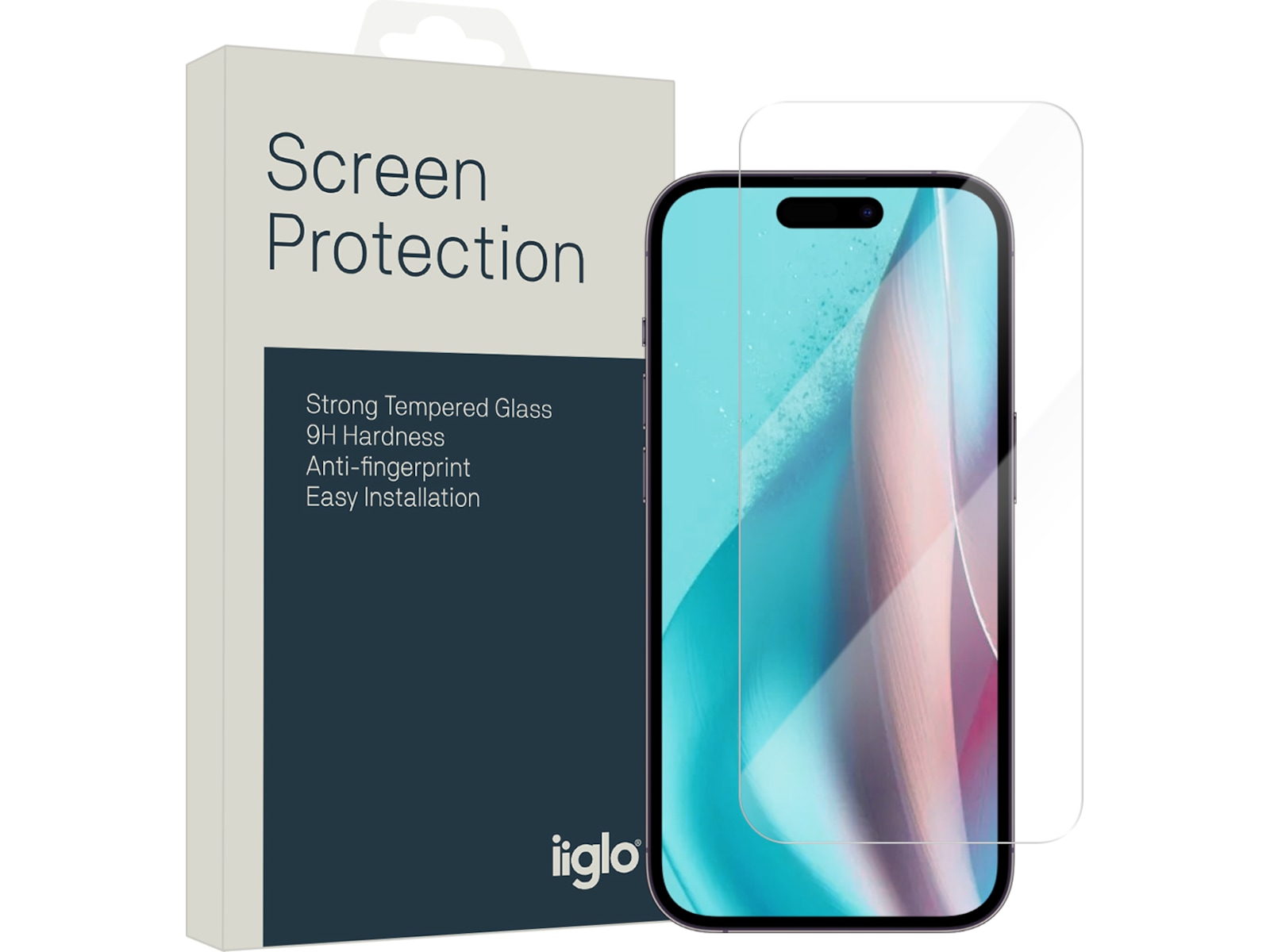 iiglo iPhone 16 Plus / 15 Plus Skärmskydd Skärmskydd mobiltelefon