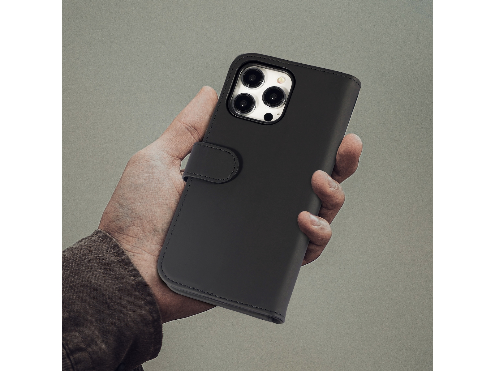 iiglo iPhone 15 Pro Max Plånboksfodral (svart) Mobilskal