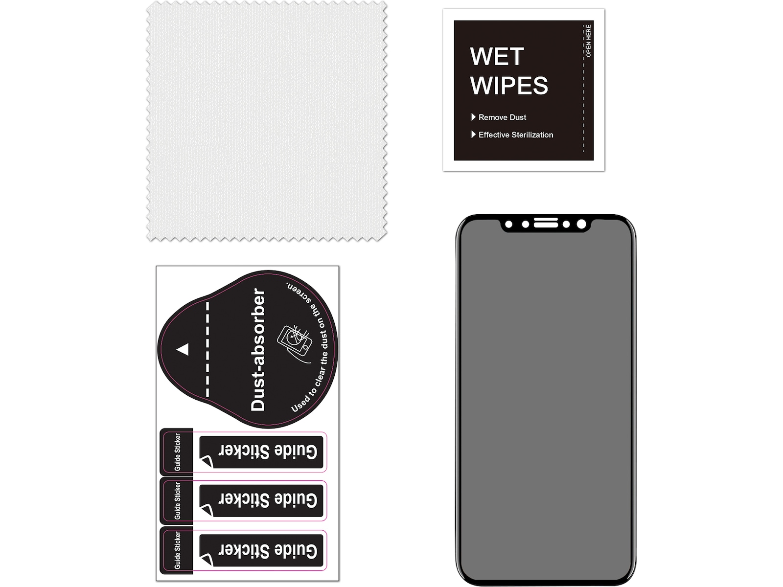 iiglo iPhone 11 3D Privacy Skärmskydd Skärmskydd mobiltelefon