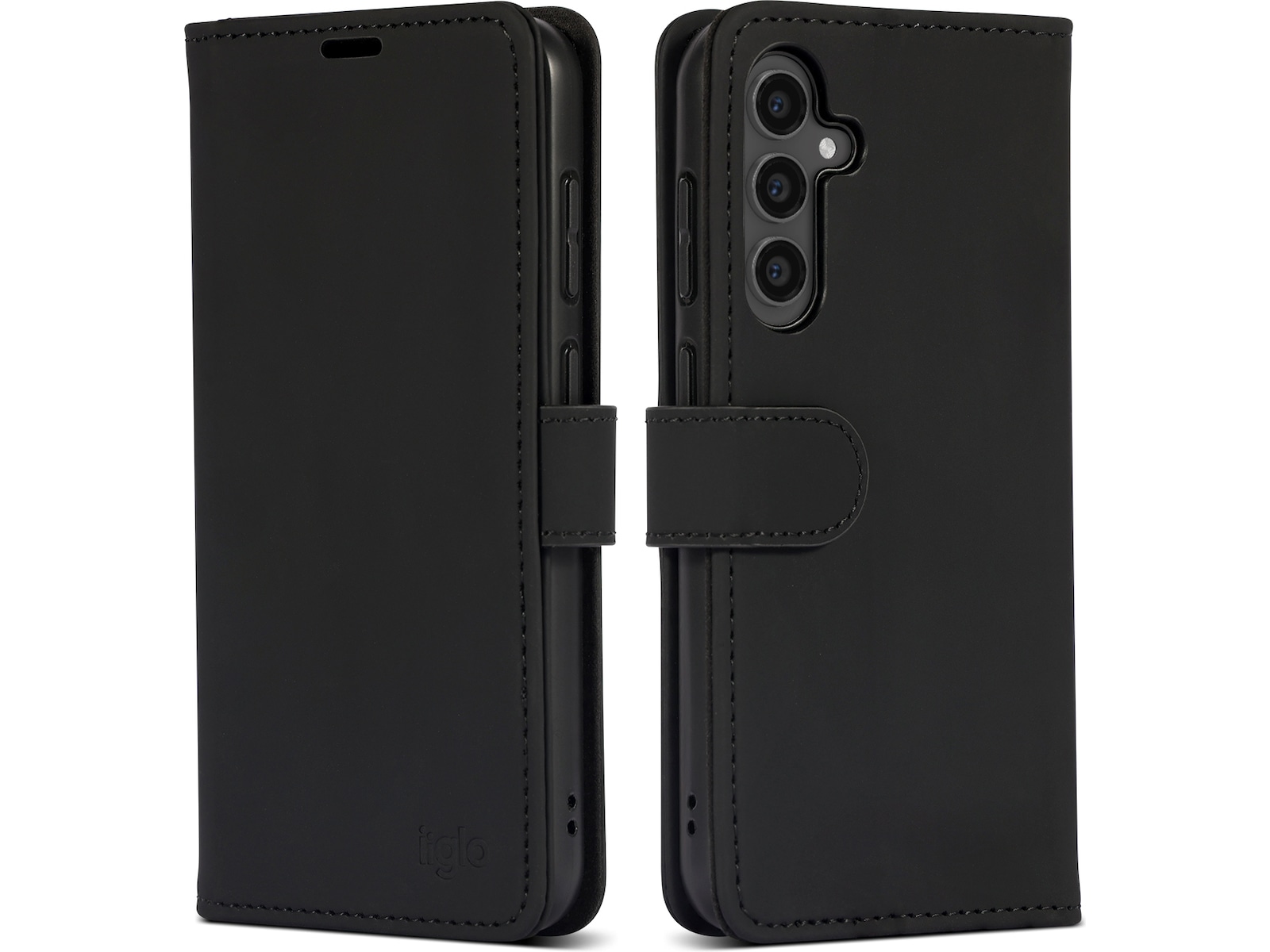 iiglo Galaxy S23 FE Plånboksfodral (svart) Mobilskal