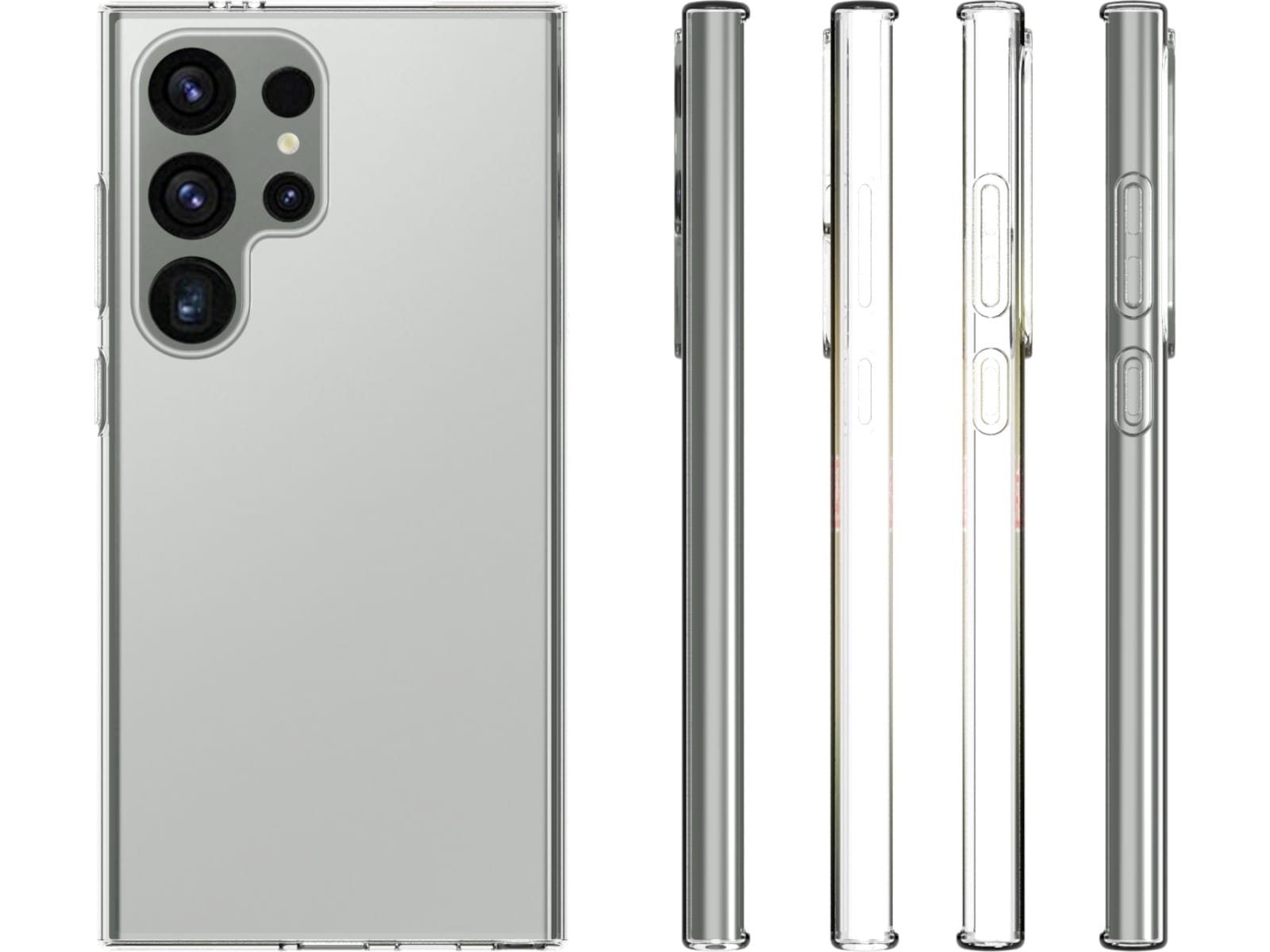 iiglo Galaxy S24 Ultra Silikonskydd (transparent) Mobilskal