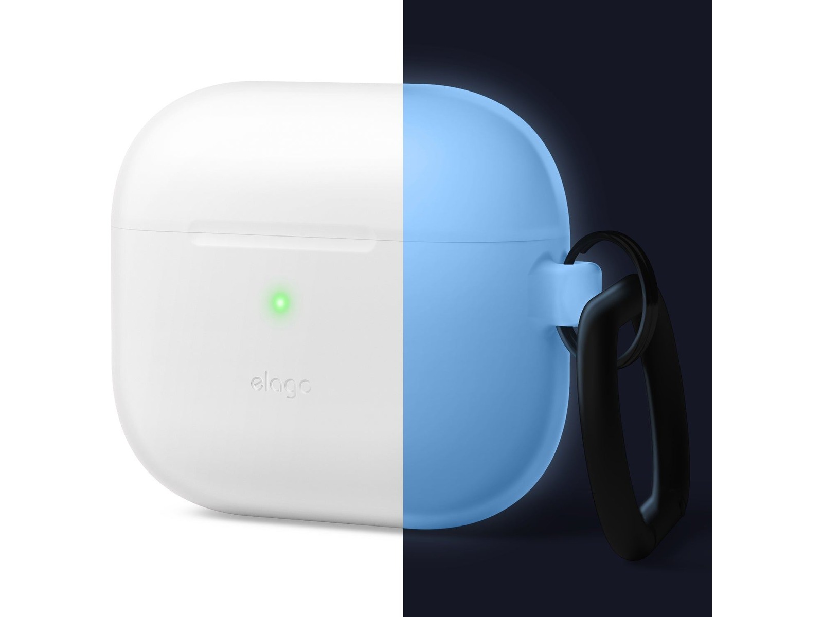 Elago Airpods 3 Silikonfodral med karbinhake (nightglow) Tillbehör till hörlurar
