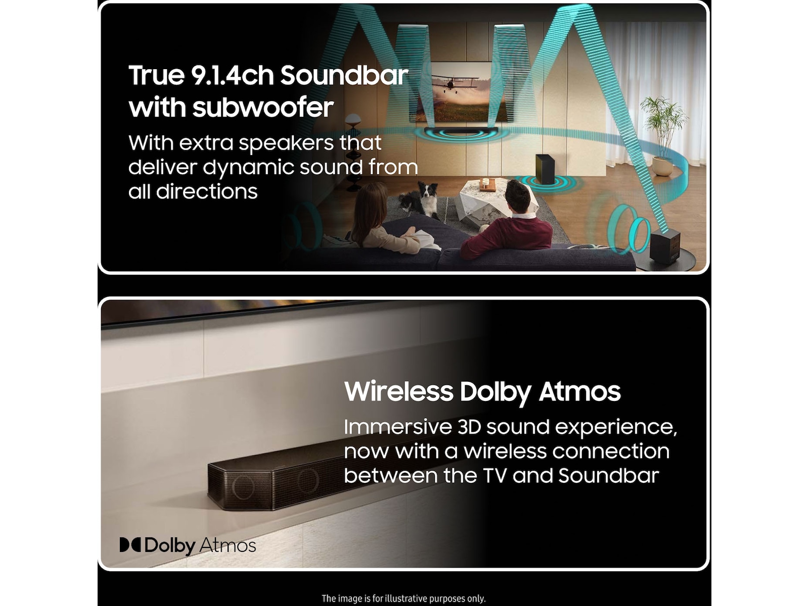 Samsung HW-Q935D soundbar med subwoofer (svart) Soundbars