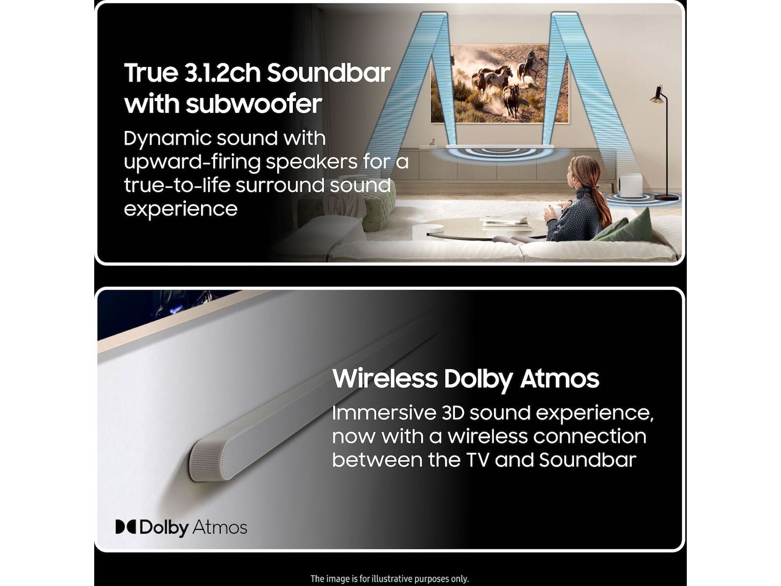 Samsung HW-S811D soundbar med subwoofer (vit) Soundbars