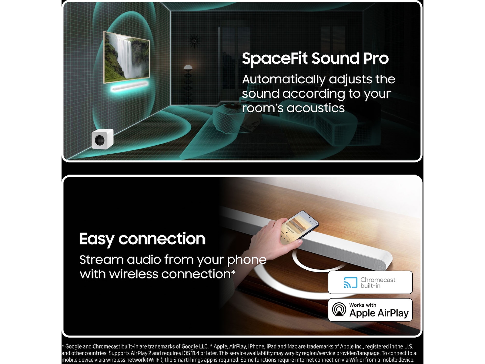 Samsung HW-S811D soundbar med subwoofer (vit) Soundbars