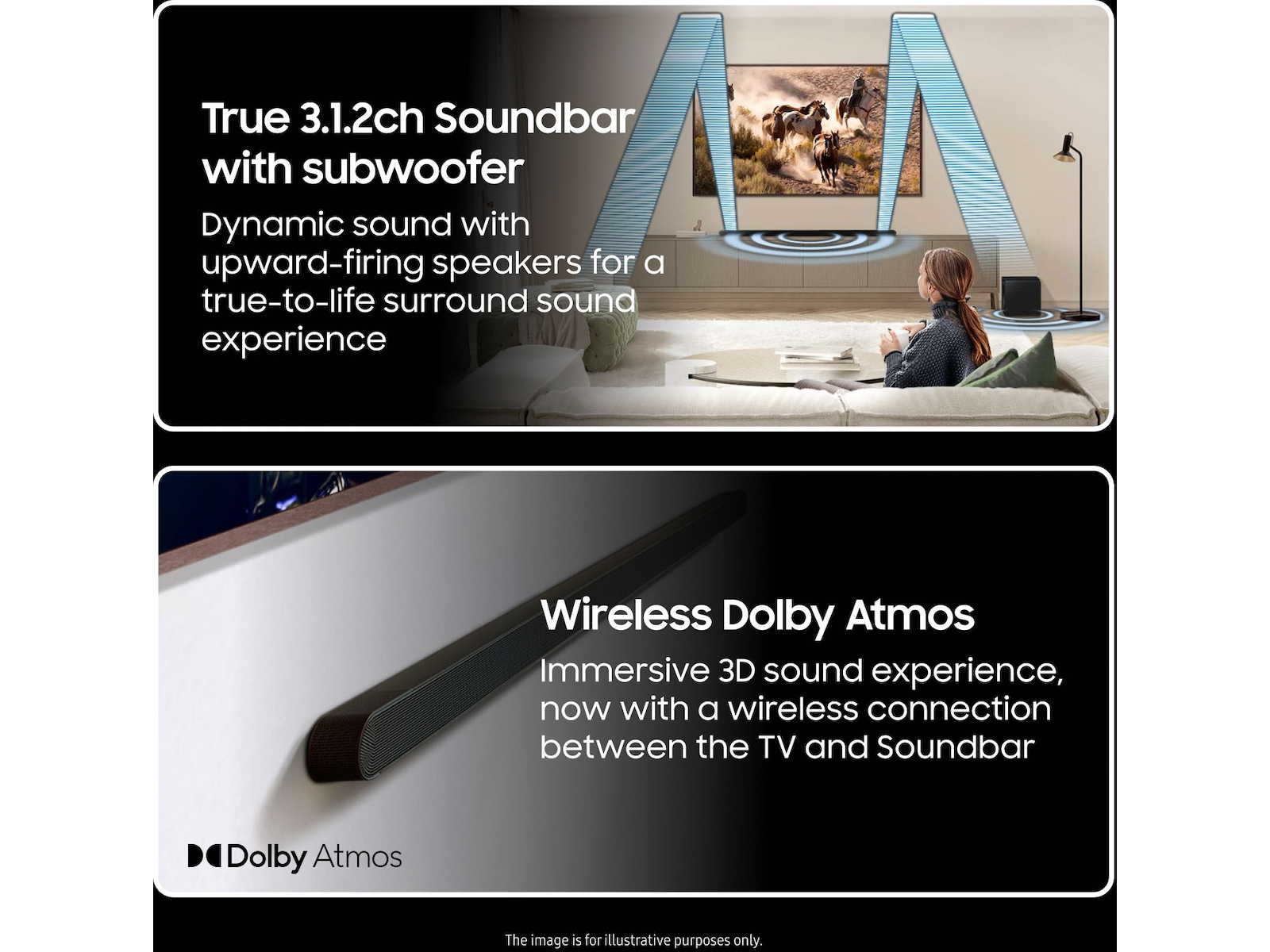 Samsung HW-S810D soundbar med subwoofer (svart) Soundbars