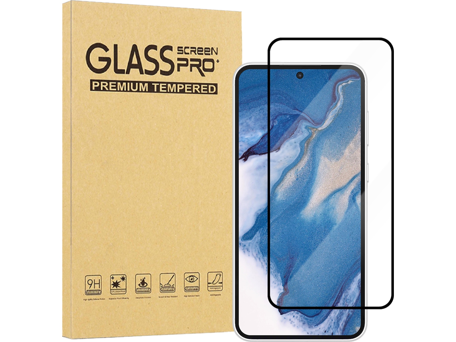 iiglo Galaxy A56 / A36 / S24 FE / S25 FE Glass skärmskydd Skärmskydd mobiltelefon