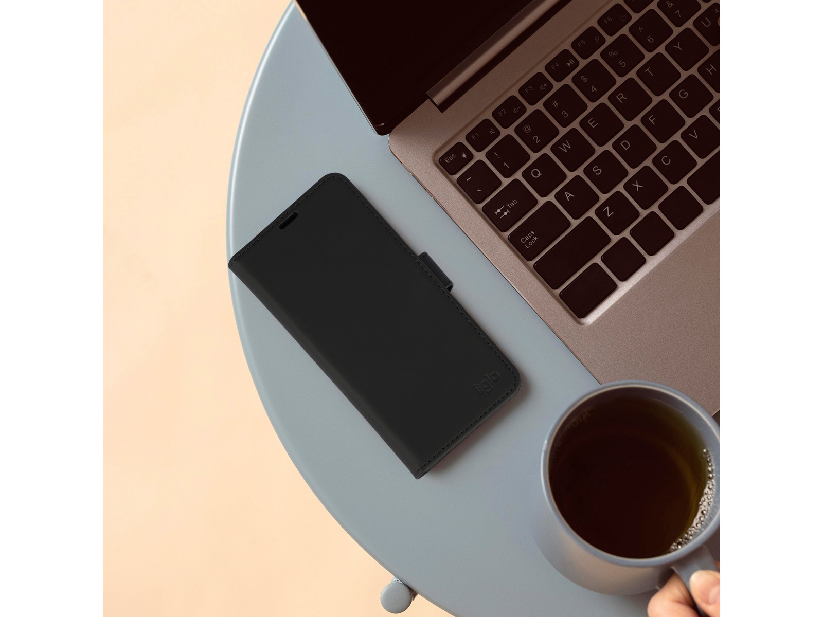 iiglo Galaxy S24 FE Plånboksfodral (svart) Mobilskal